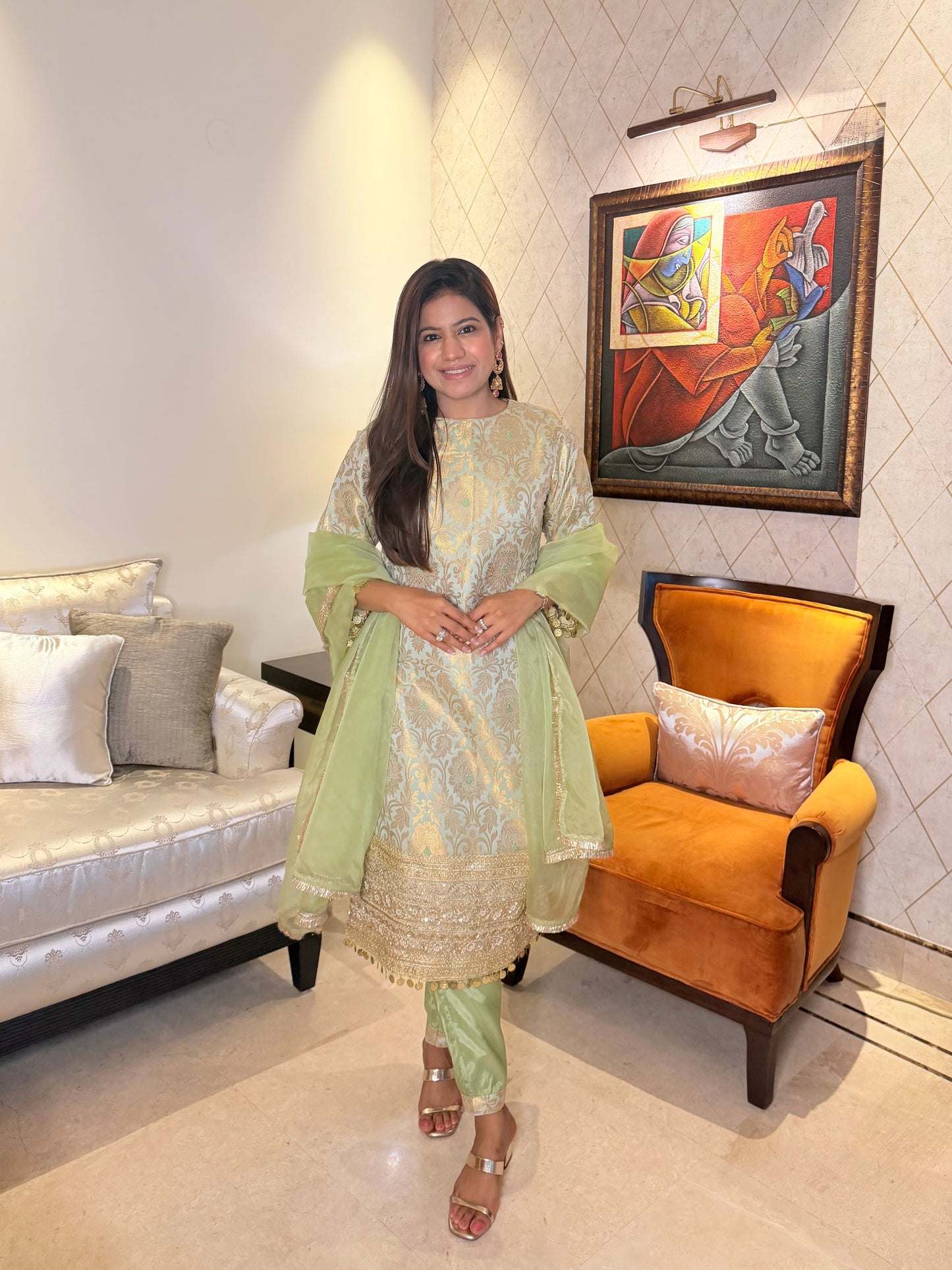 Zari Mahal Luxe Set Green