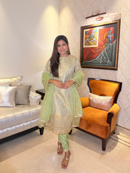 Zari Mahal Luxe Set Green