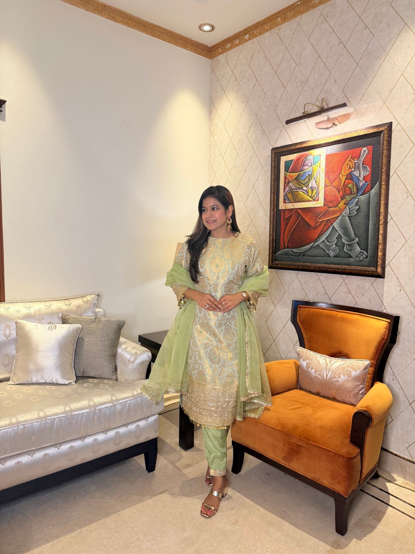 Zari Mahal Luxe Set Green