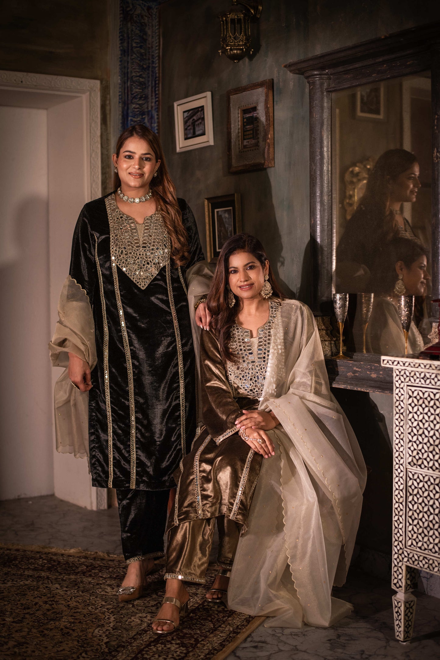 Sheesh Mahal Set Taupe